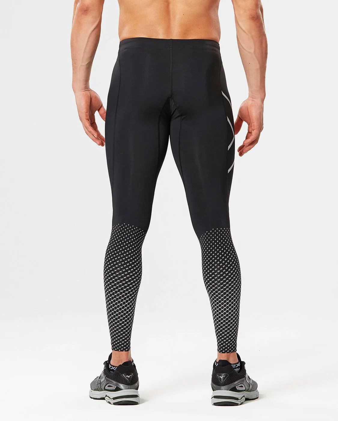 2XU Men's REFLECT COMPRESSION TIGHTS-MA4610B (BLK/SRF)