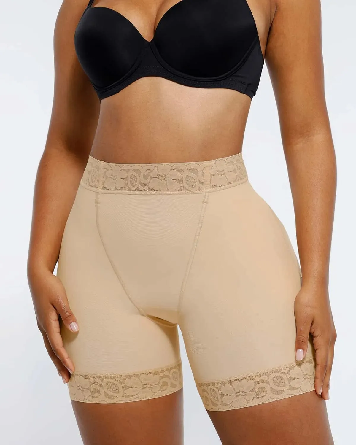 AirSlim Mid-Rise Lace Butt-Lifting Shorts