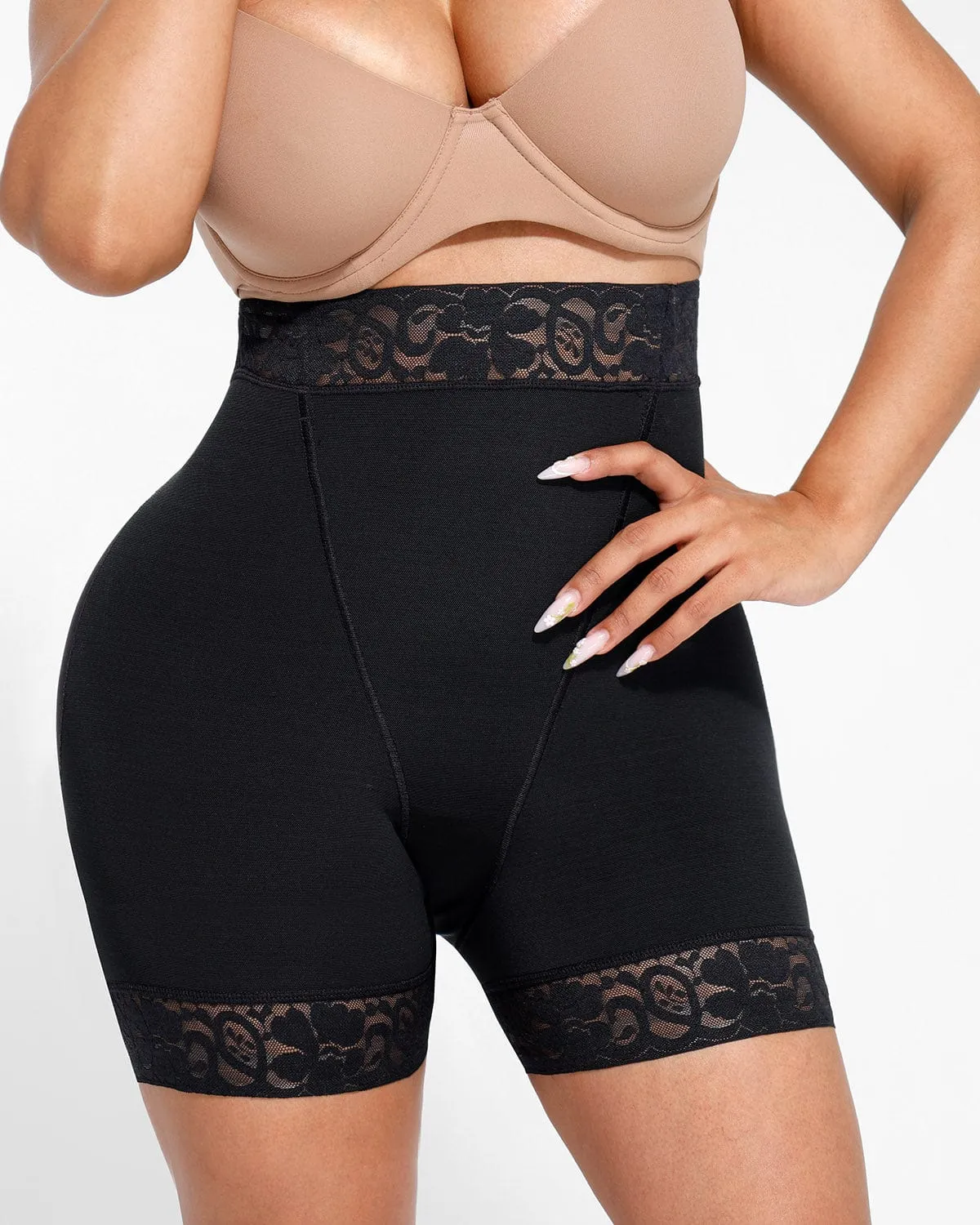 AirSlim Mid-Rise Lace Butt-Lifting Shorts