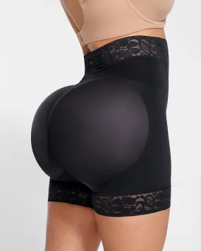 AirSlim Mid-Rise Lace Butt-Lifting Shorts