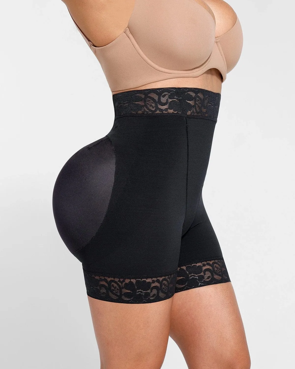 AirSlim Mid-Rise Lace Butt-Lifting Shorts