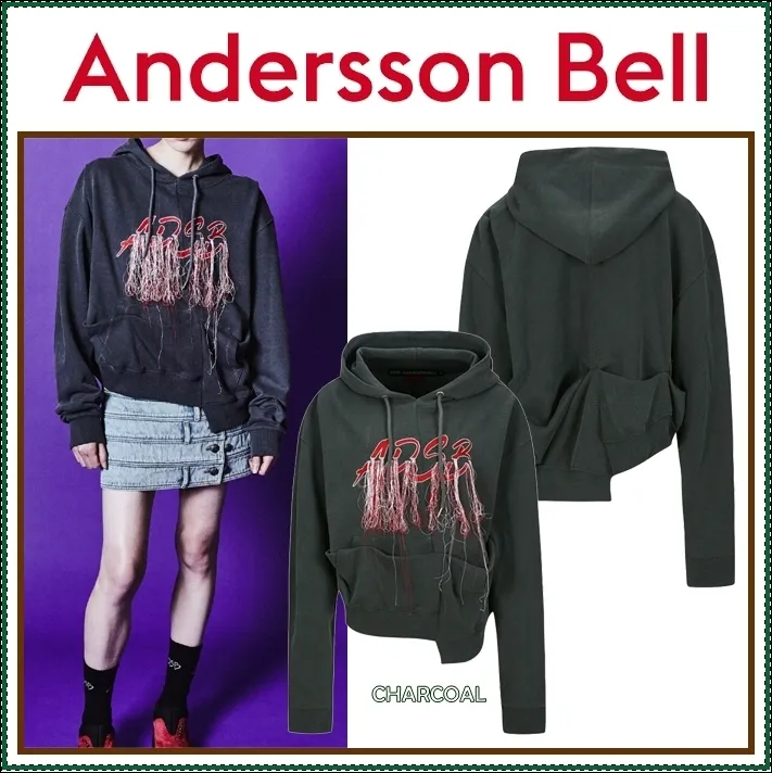 ANDERSSON BELL  |Unisex Street Style Long Sleeves Plain Logo