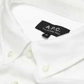 A.P.C Oxford Button Down ShirtWhite