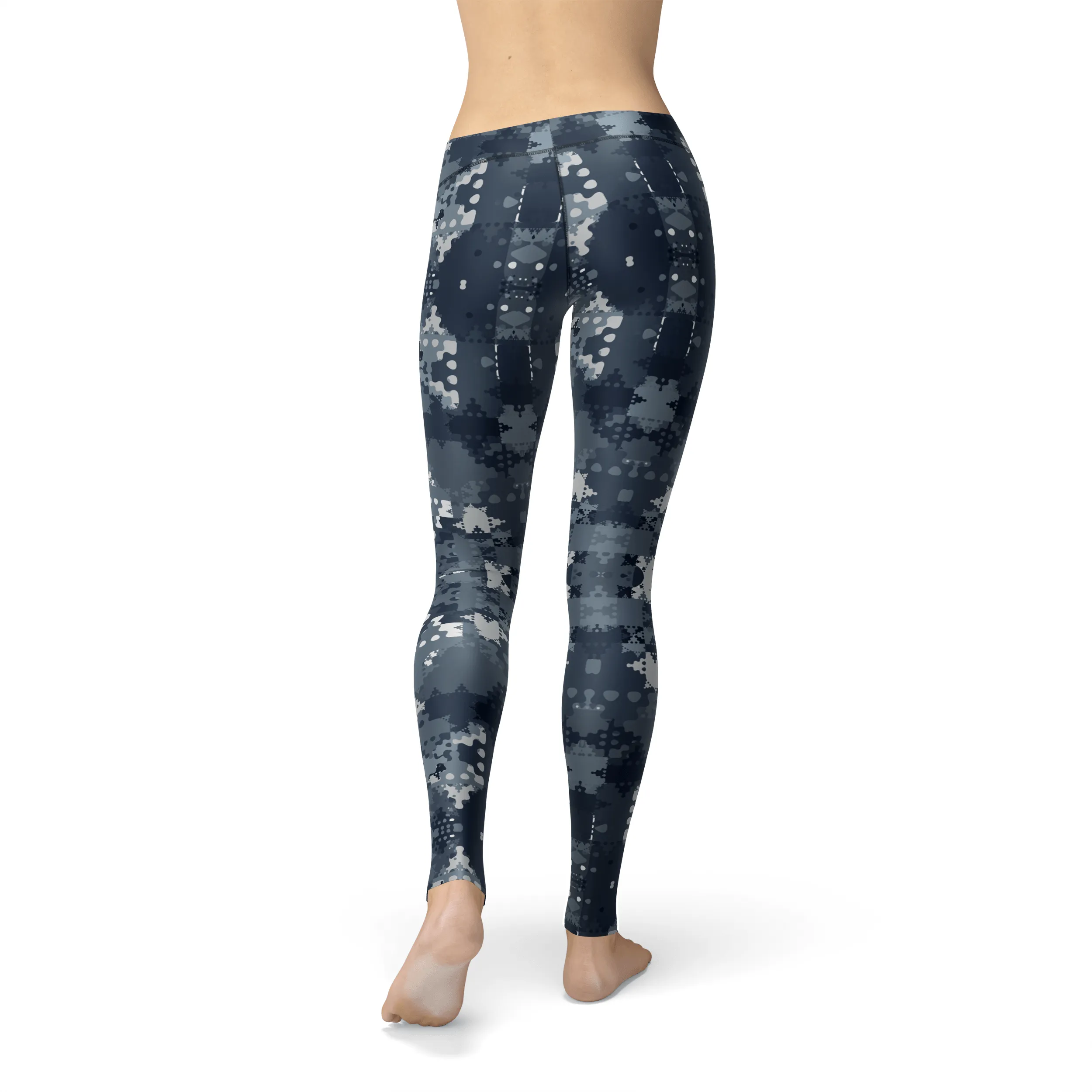 Avery Digital Blue Camo Leggings