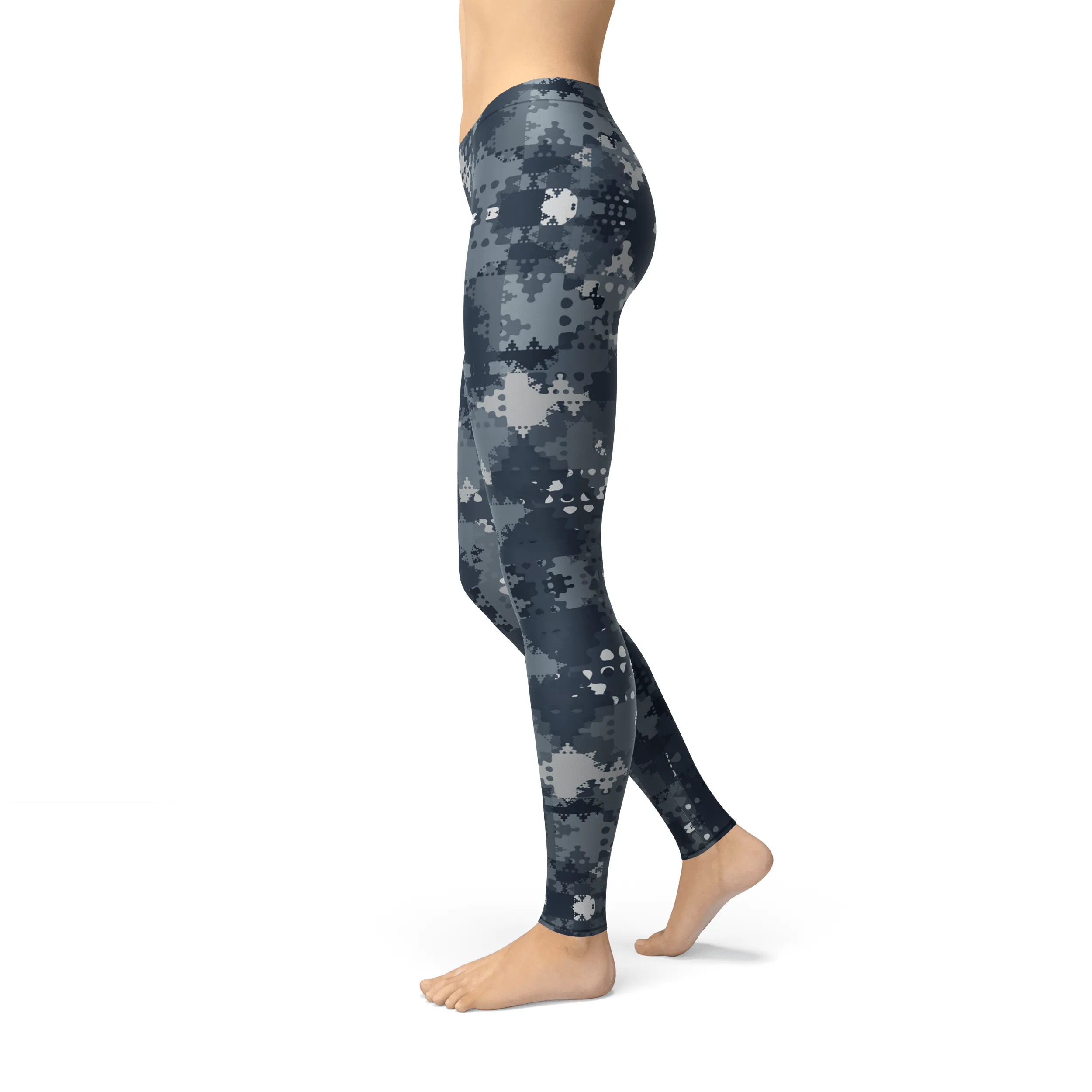 Avery Digital Blue Camo Leggings