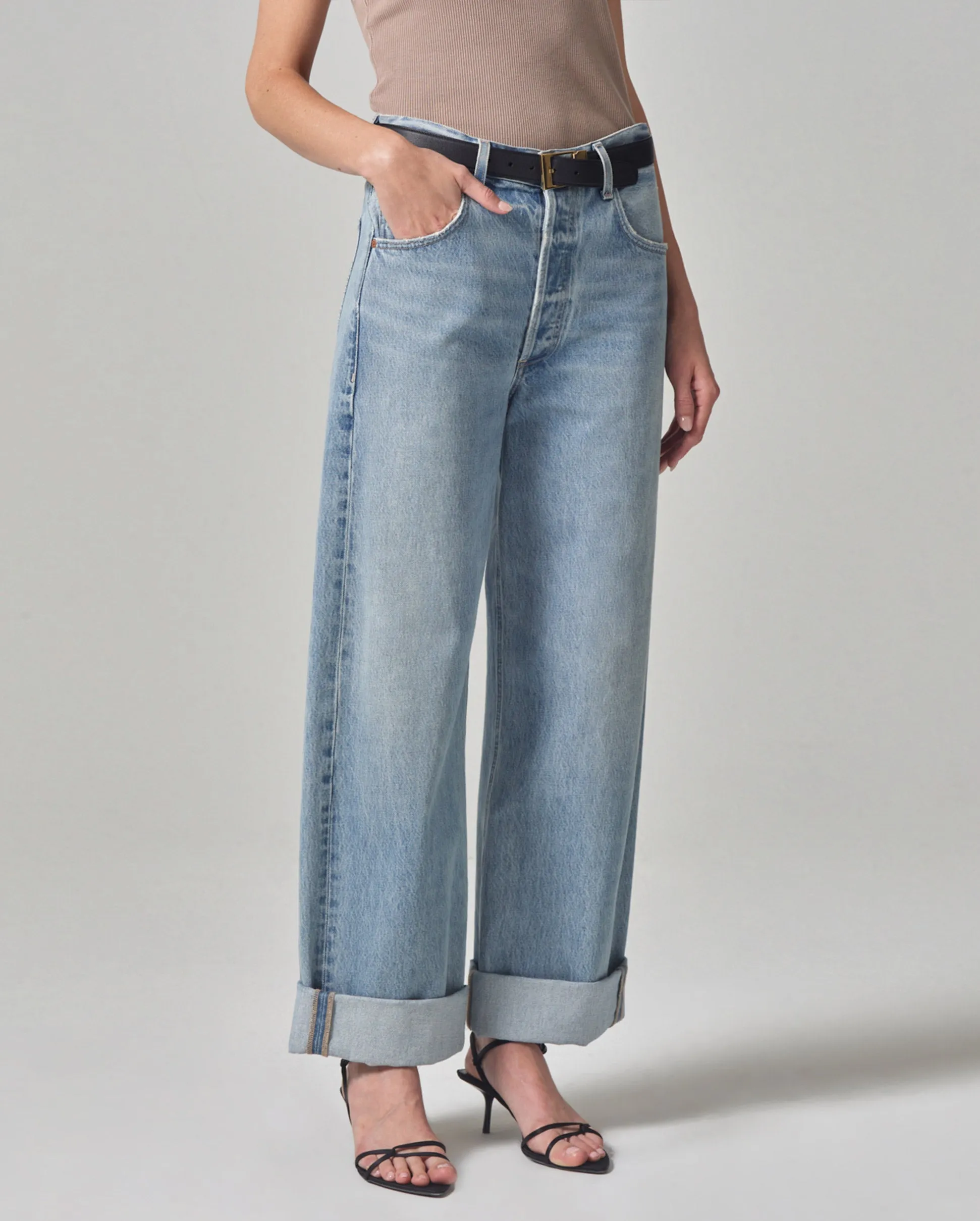 AYLA BAGGY CUFFED CROP / SKYLIGHTS