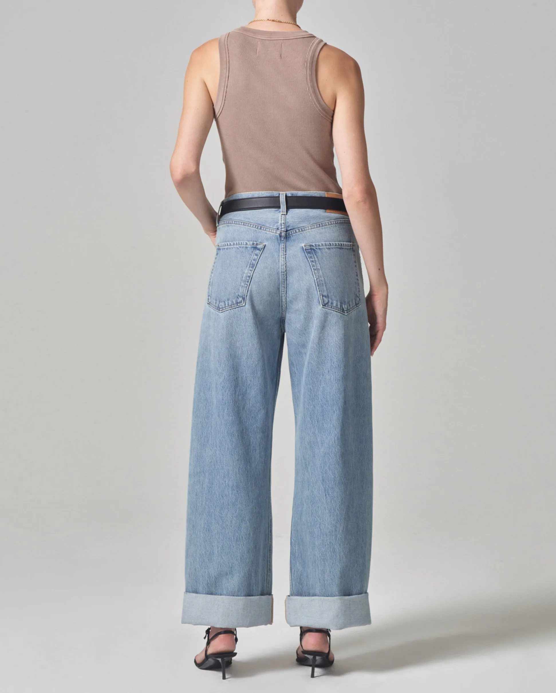 AYLA BAGGY CUFFED CROP / SKYLIGHTS