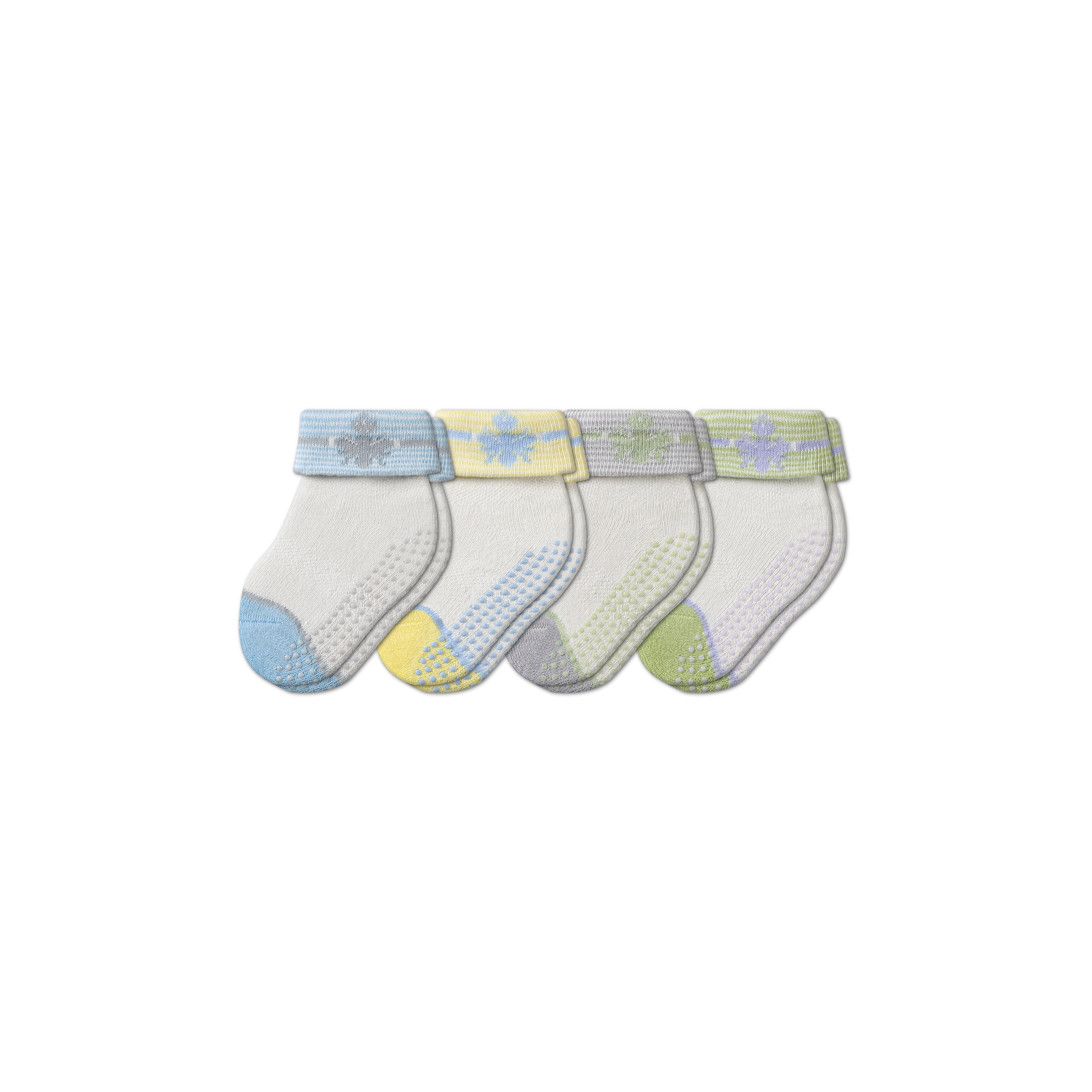 Baby Gripper Socks 4-Pack (6-12 Months)