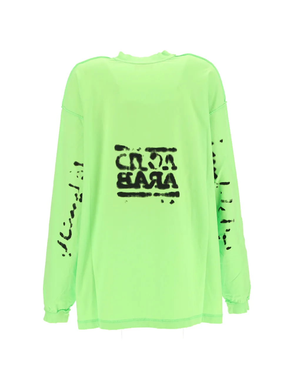 Balenciaga Slogan Printed Long-Sleeved T-Shirt