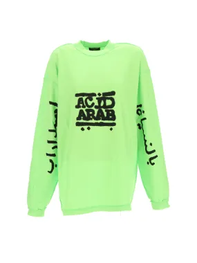 Balenciaga Slogan Printed Long-Sleeved T-Shirt