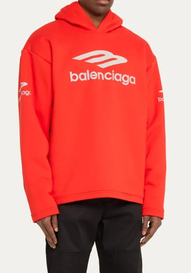 BALENCIAGA  |Unisex Blended Fabrics Street Style Plain Oversized Logo