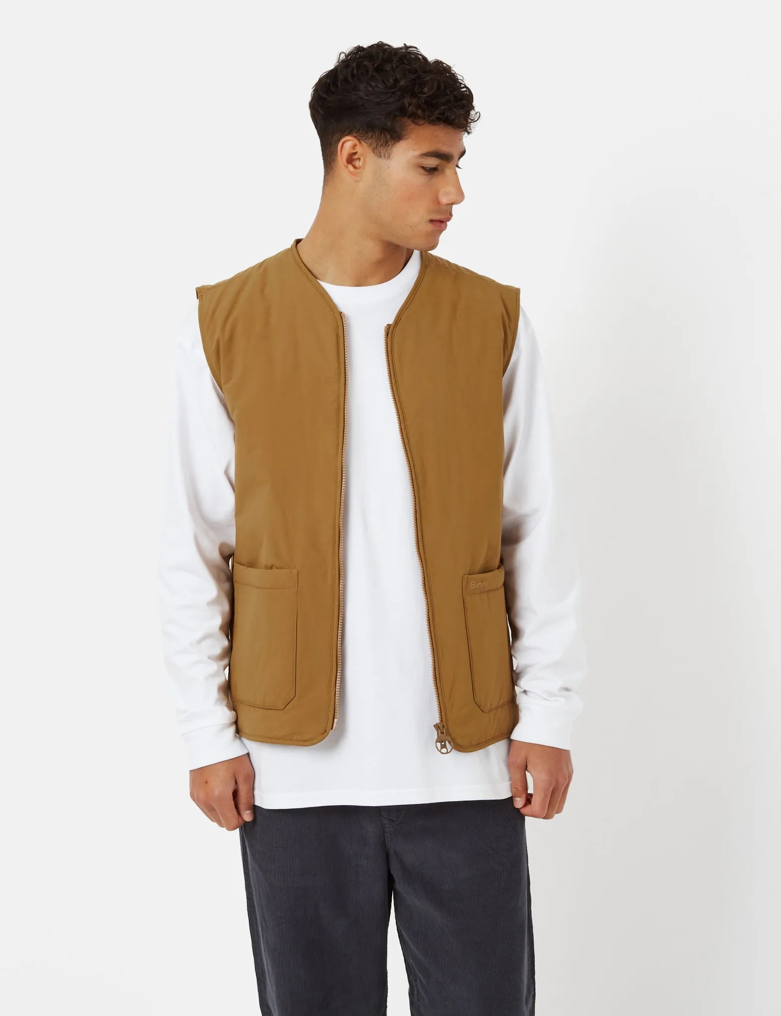 Barbour Harpen Vest - Russet Brown