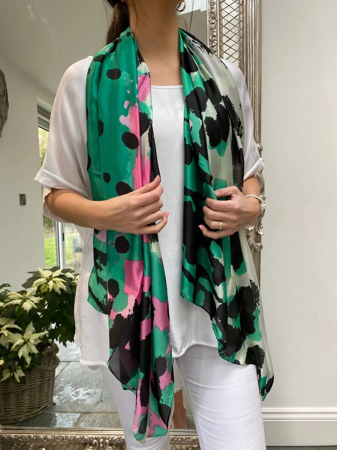 Bright Animal Print Scarf