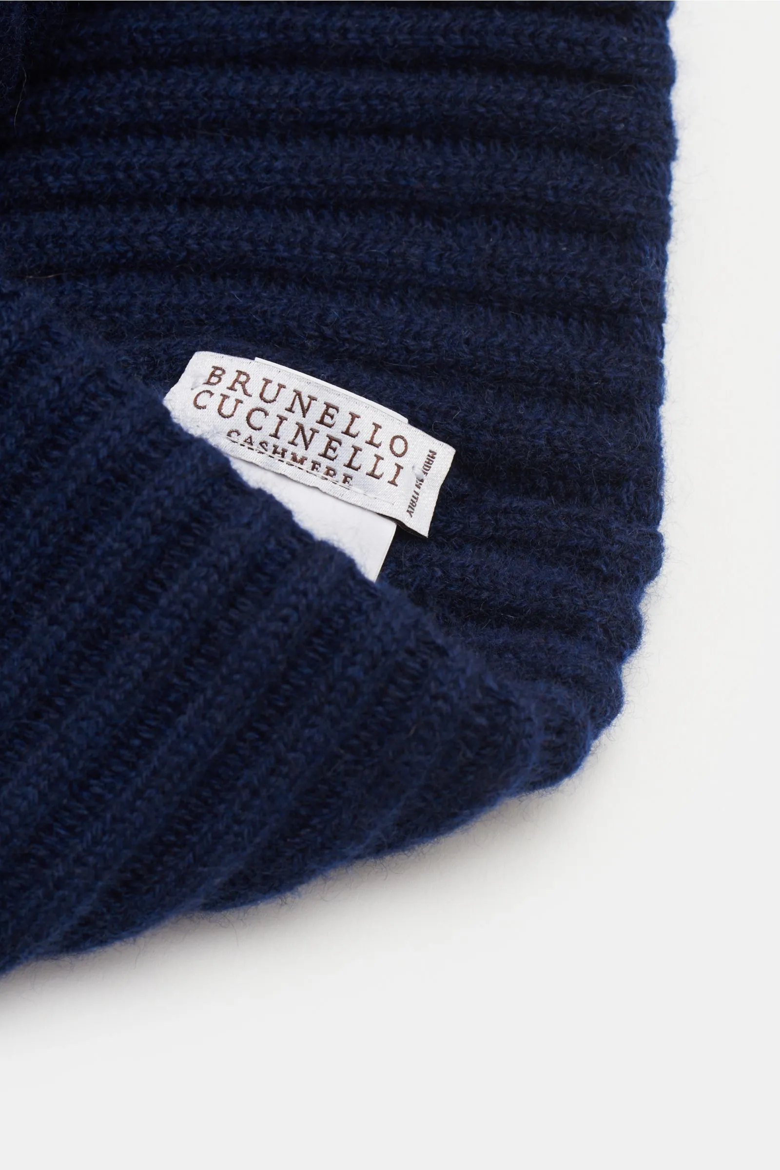 BRUNELLO CUCINELLI cashmere beanie navy