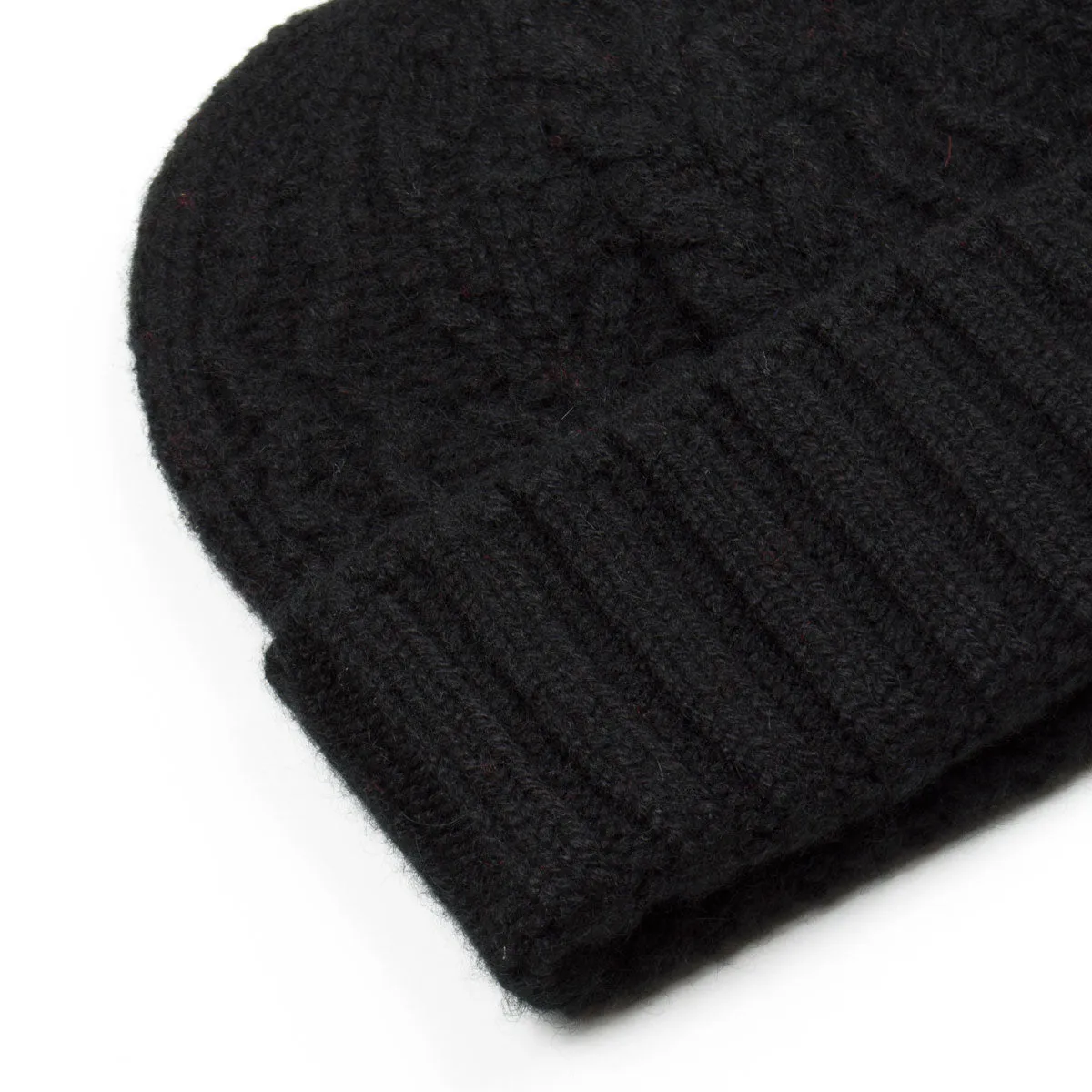 cableami - Cashmere Alan Beanie - Black