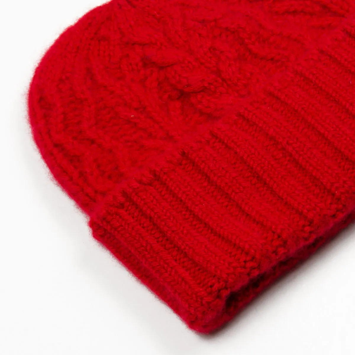 cableami - Cashmere Alan Beanie - Red