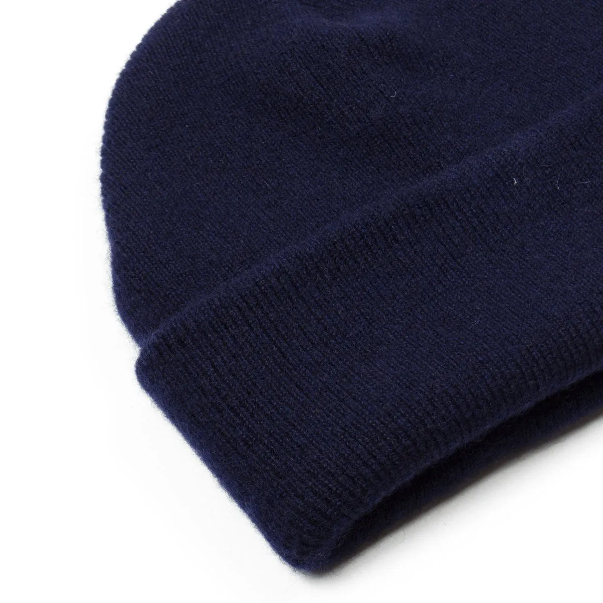 cableami - Cashmere Double Beanie - Navy