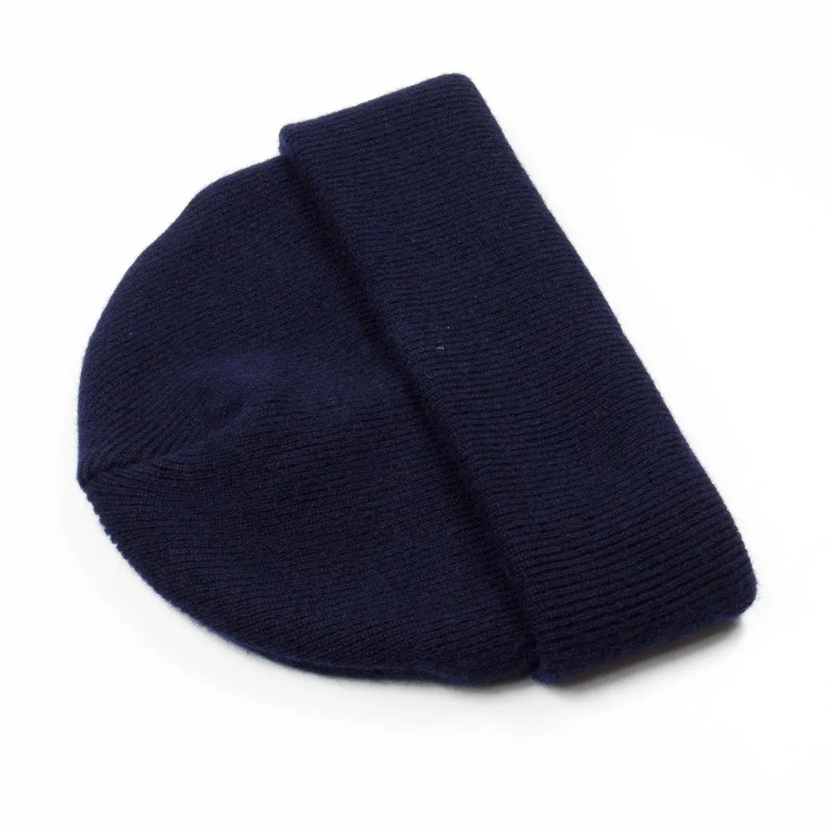 cableami - Cashmere Double Beanie - Navy