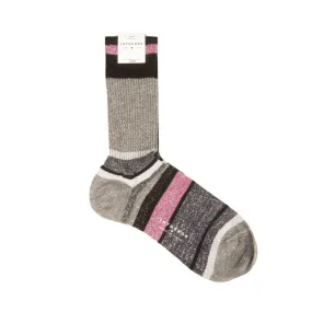 CALZE STRIPE STARDUST Woman Grey Melange