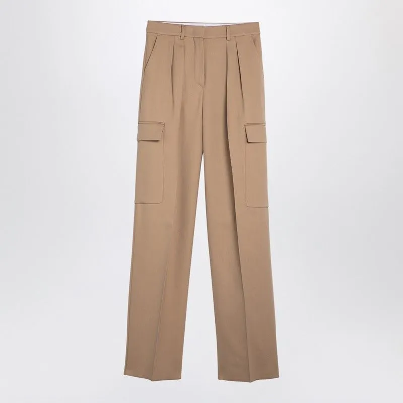 CARAMEL-COLOURED CARGO TROUSERS