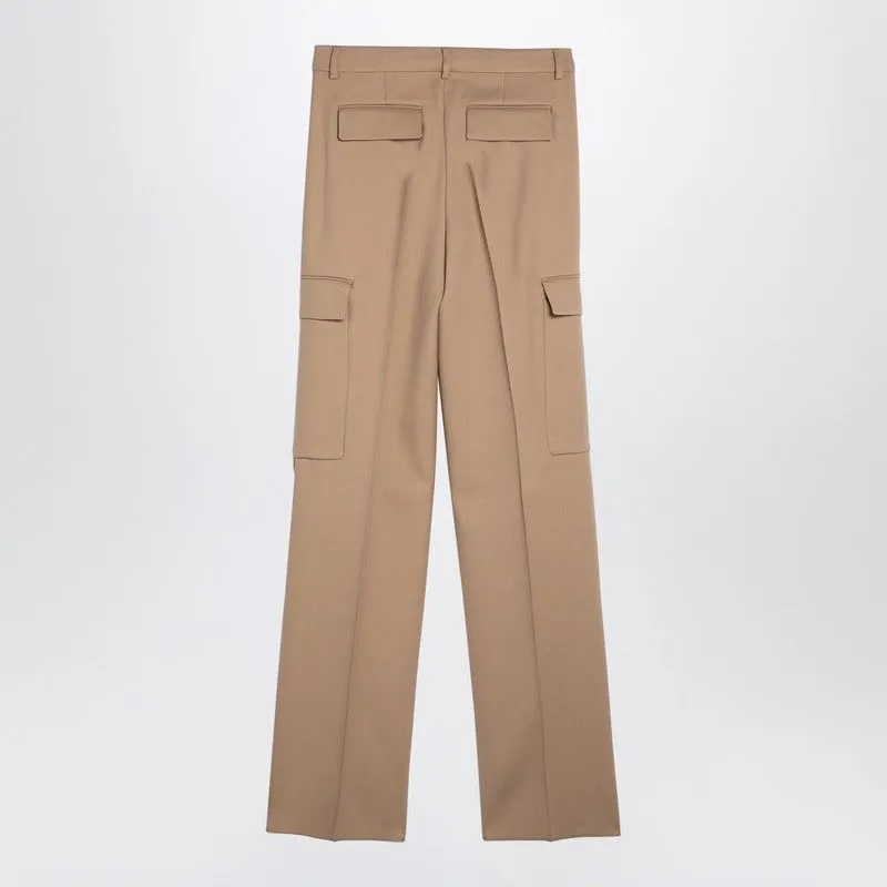 CARAMEL-COLOURED CARGO TROUSERS