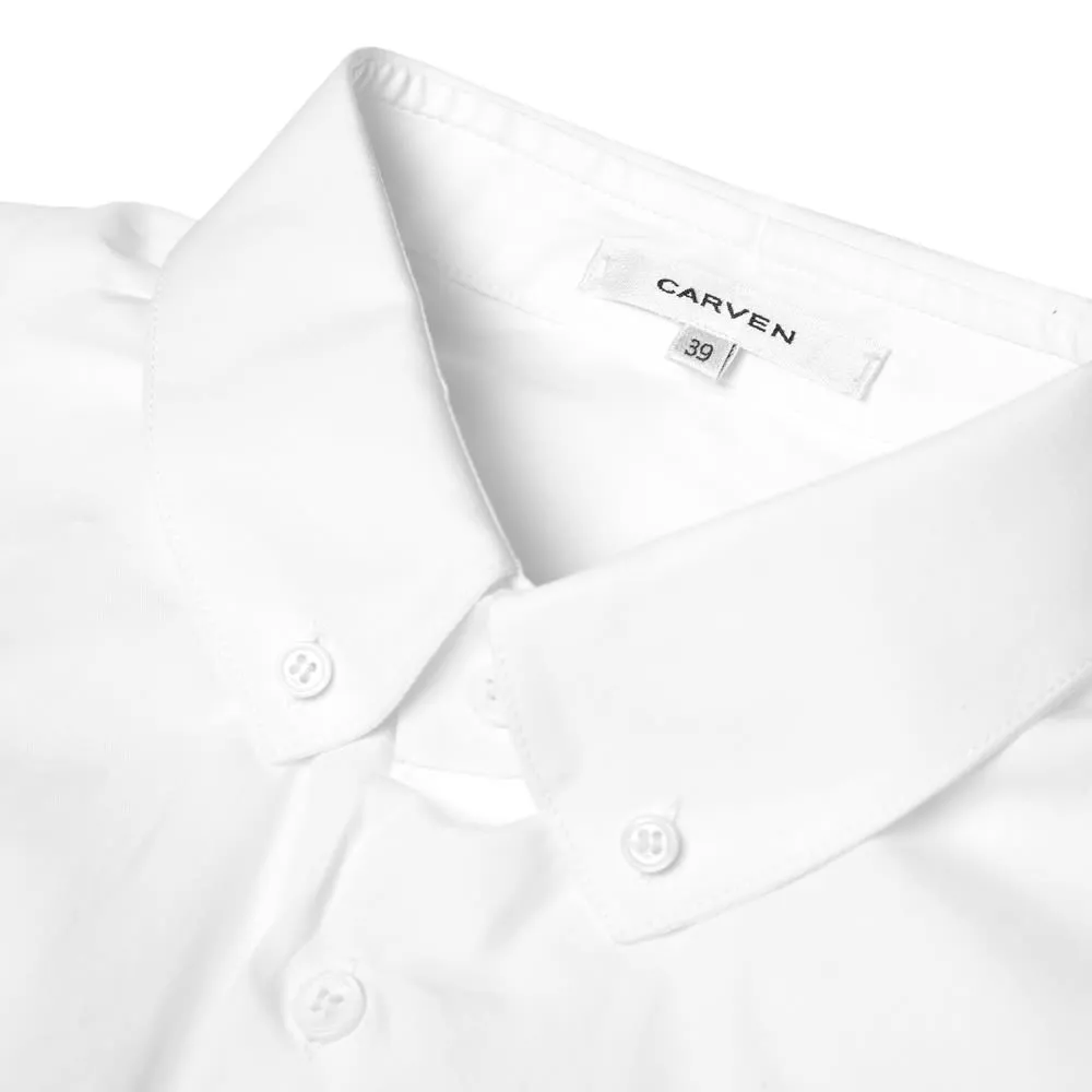 Carven Poplin Button Down ShirtWhite