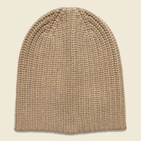 Cashmere Beanie - Camel