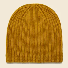 Cashmere Beanie - Mustard