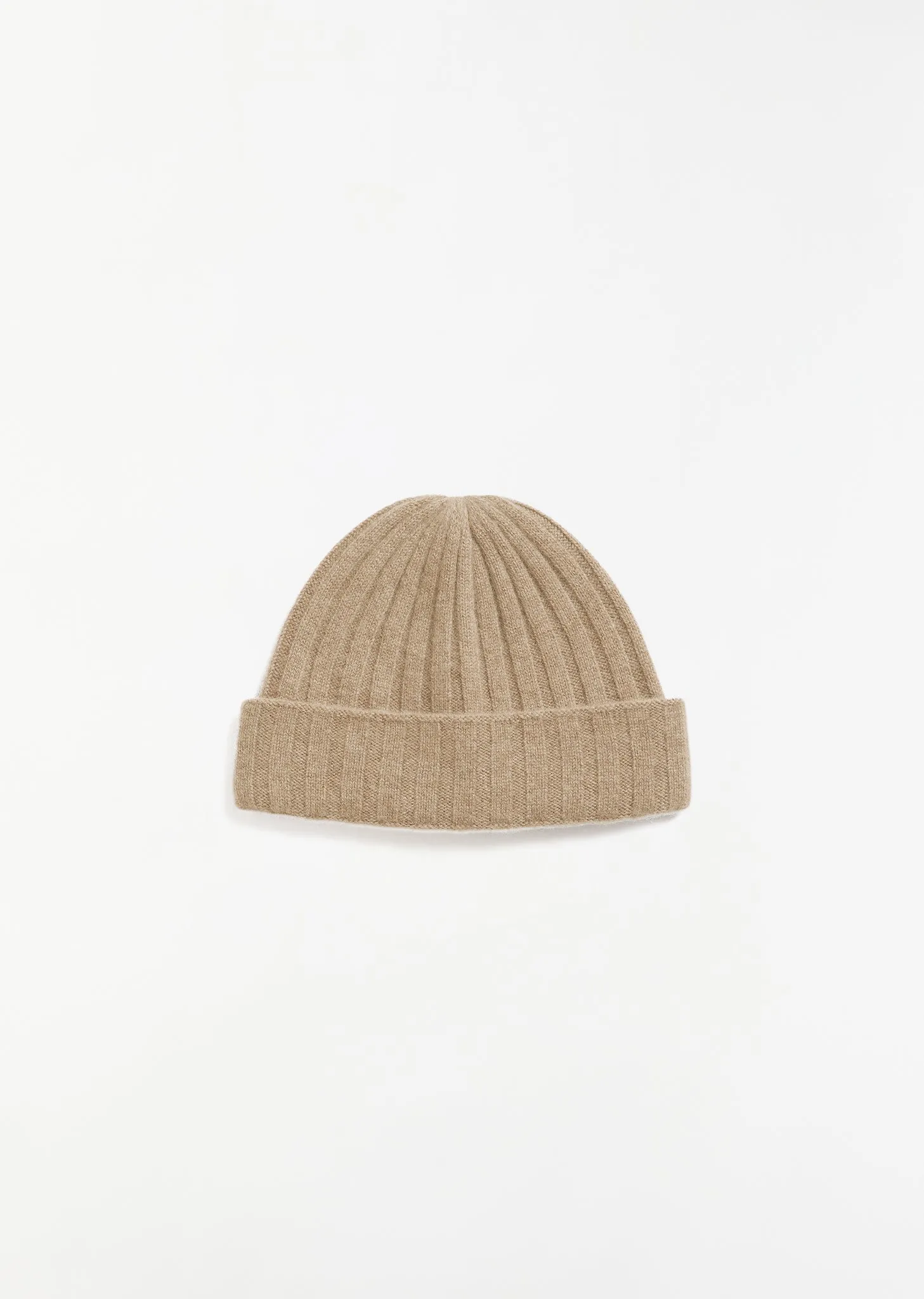 Cashmere Beanie — Biscuit