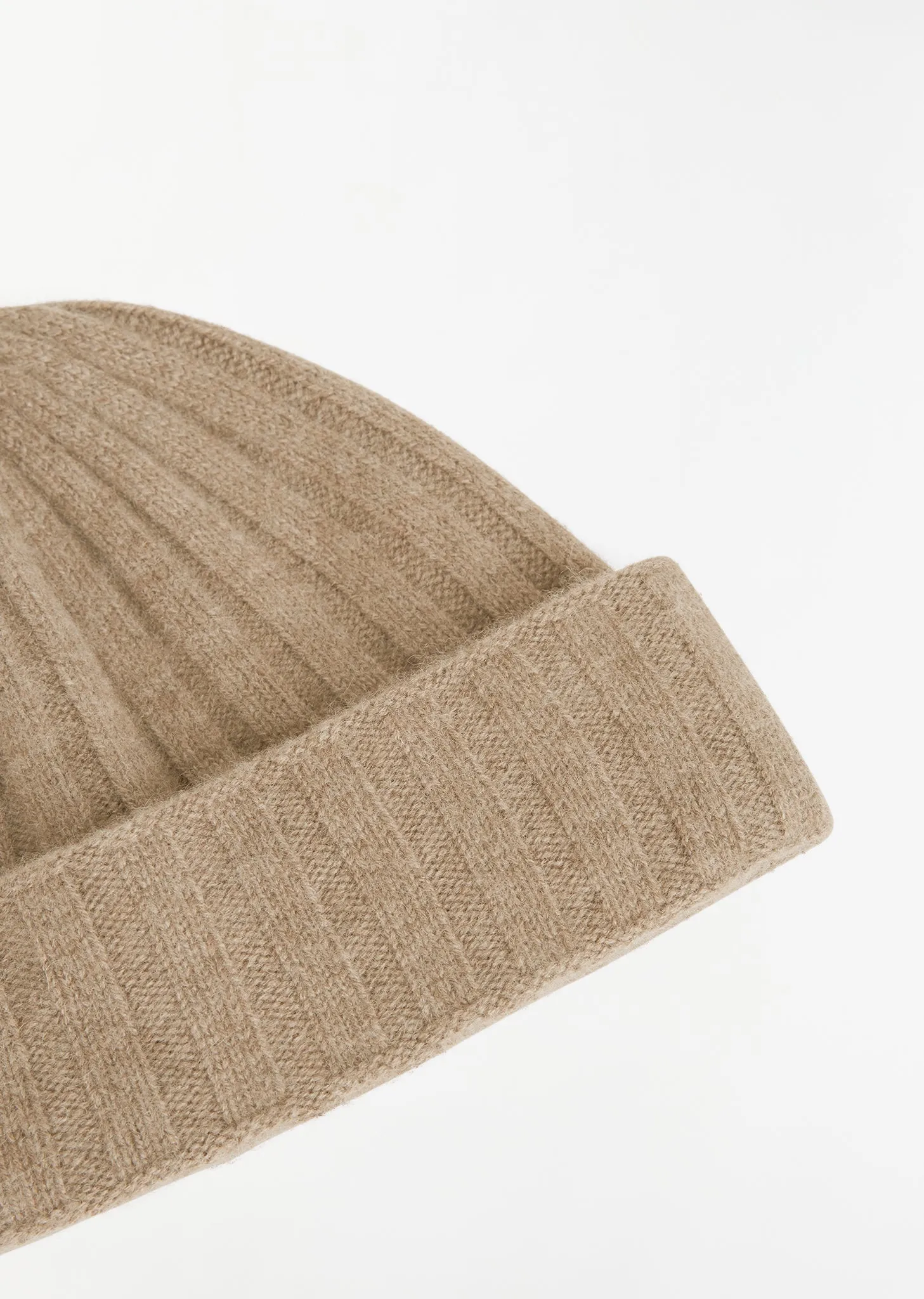 Cashmere Beanie — Biscuit