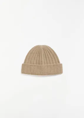 Cashmere Beanie — Biscuit