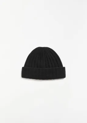 Cashmere Beanie —Black