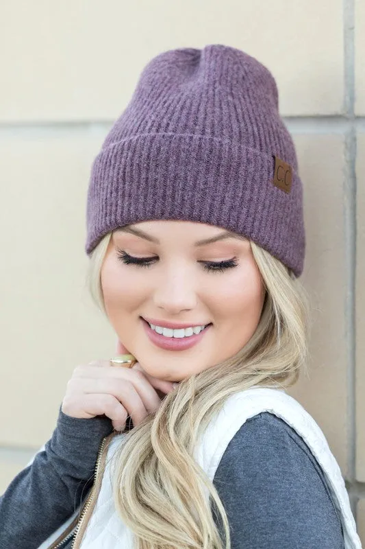 CC Fine Yarn Cuff Beanie