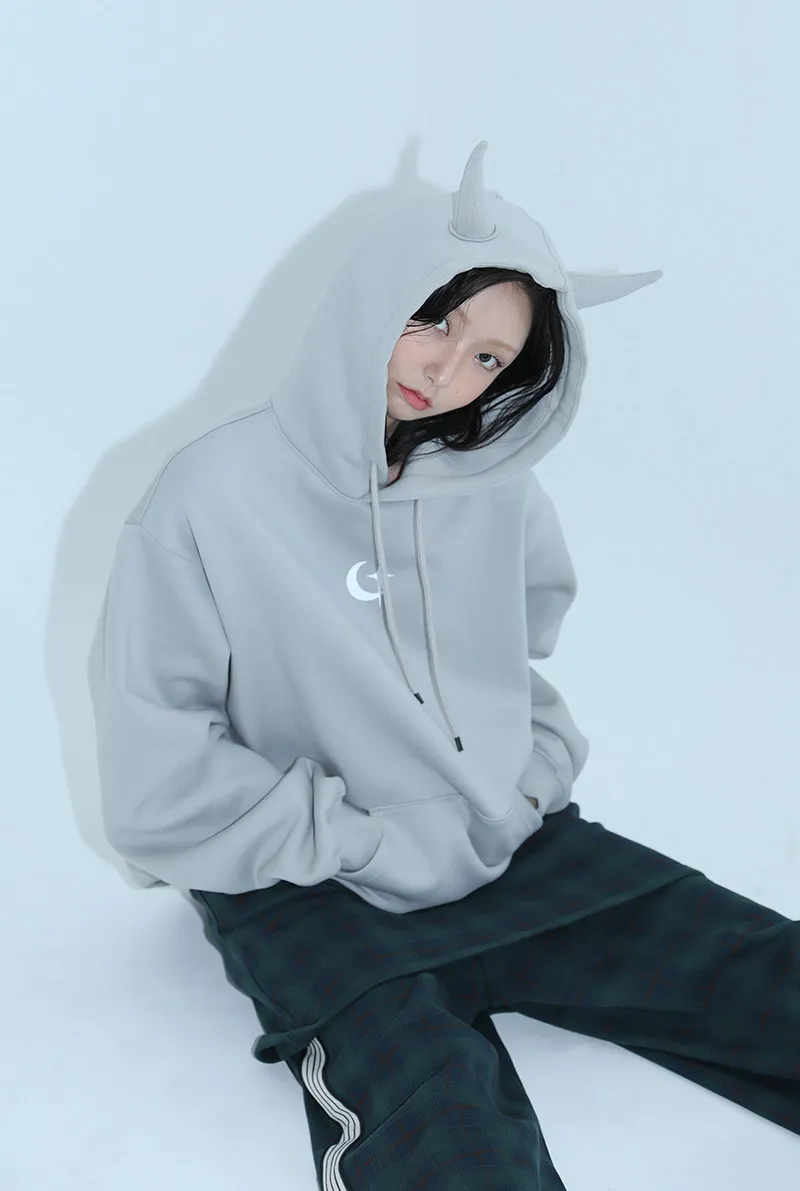 CLUT STUDIO  |●CLUT STUDIO● 0 5 devil hoodie (2color) unisex