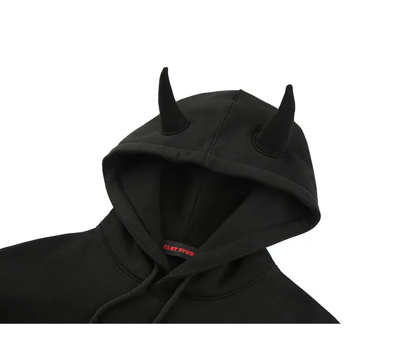 CLUT STUDIO  |●CLUT STUDIO● 0 5 devil hoodie (2color) unisex