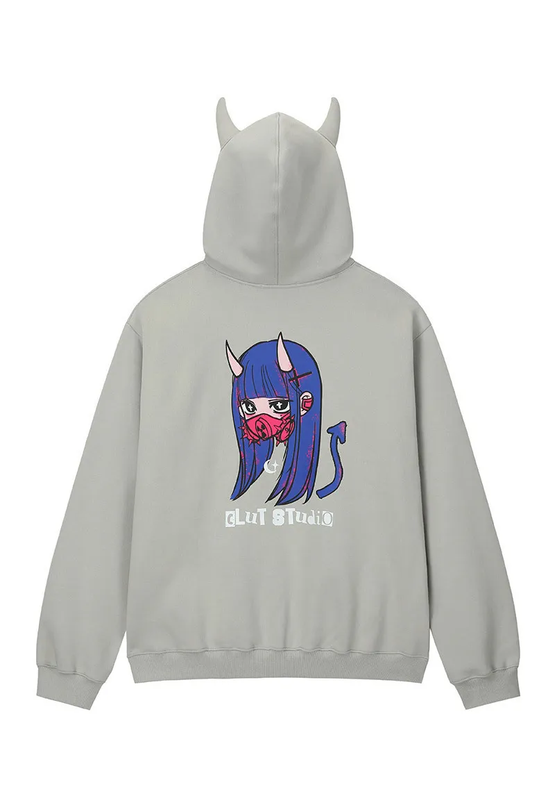 CLUT STUDIO  |●CLUT STUDIO● 0 5 devil hoodie (2color) unisex