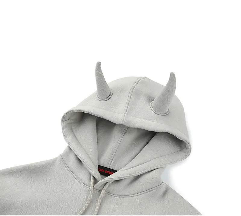 CLUT STUDIO  |●CLUT STUDIO● 0 5 devil hoodie (2color) unisex