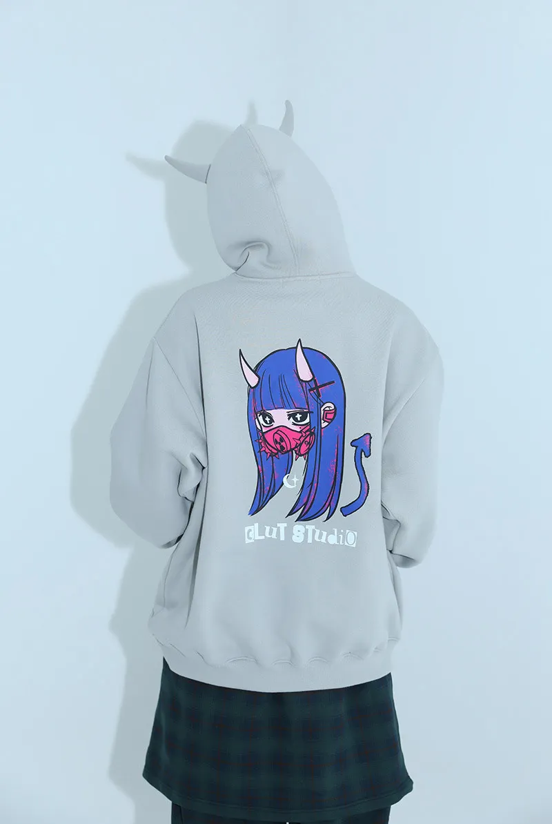 CLUT STUDIO  |●CLUT STUDIO● 0 5 devil hoodie (2color) unisex