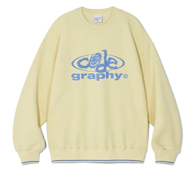 Code graphy  |Unisex Street Style Long Sleeves Plain Logo