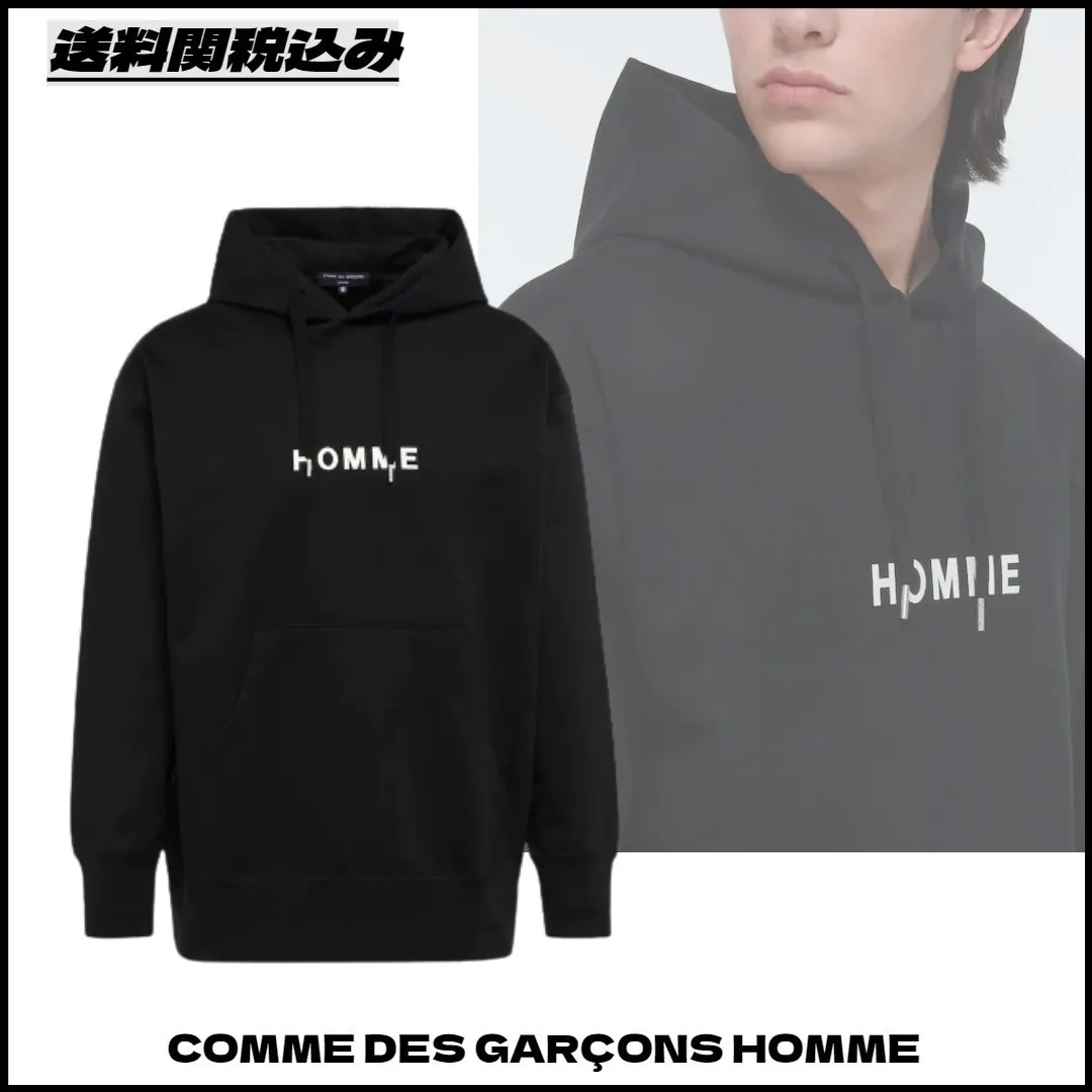 COMME des GARCONS  |Unisex Sweat Street Style Long Sleeves Plain Cotton Logo