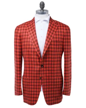 Coral and Rust Check Sportcoat