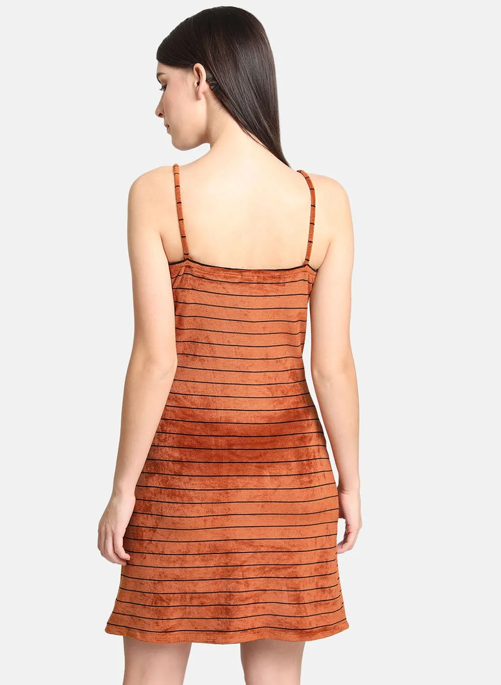 Corduroy A-Line Mini Dress