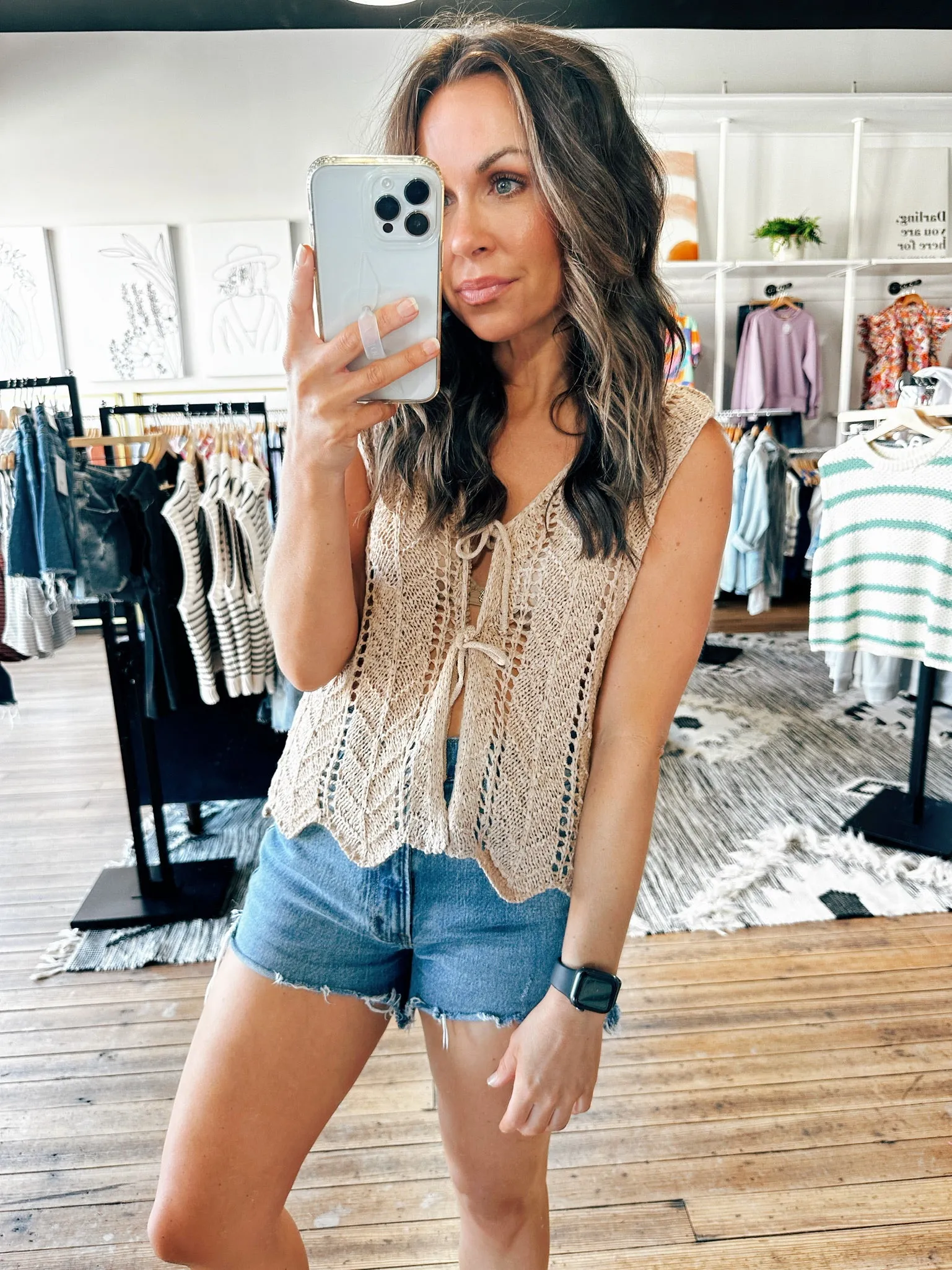 Crochet Boho Tie Vest