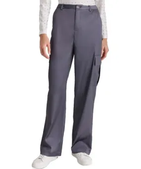 Dkny Jeans Petite High-Rise Satin Cargo Pants