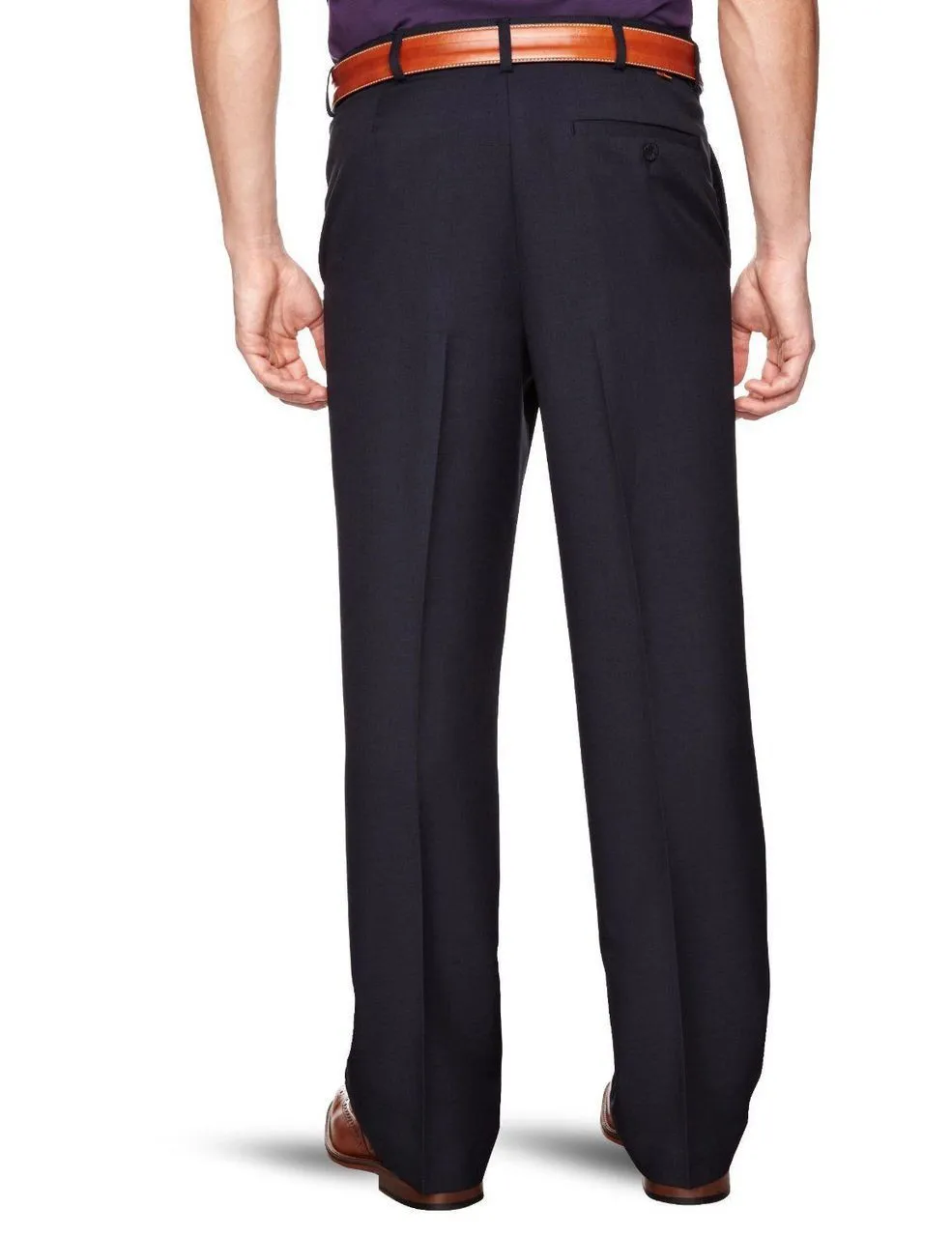 Farah Flexi Waist Trousers Navy