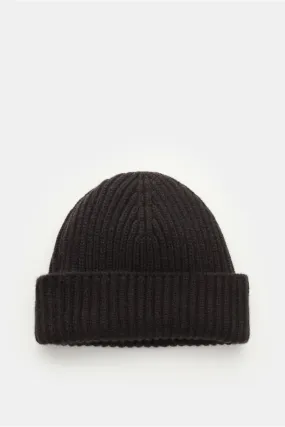 FEDELI cashmere beanie 'Alfredo' dark brown