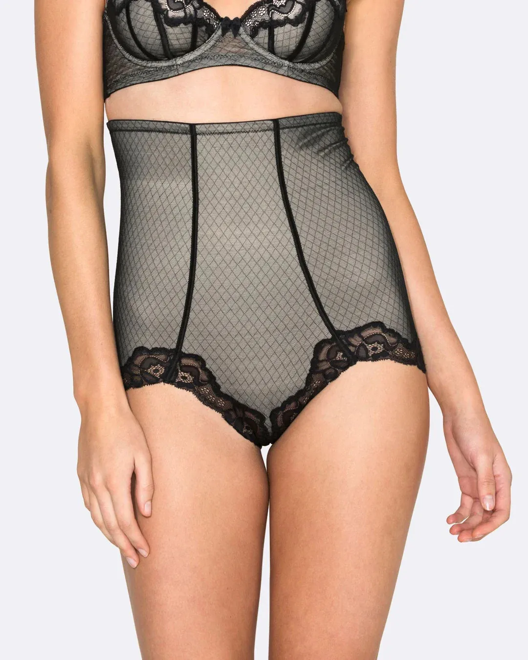 Firm Control High Waist Lace Brief