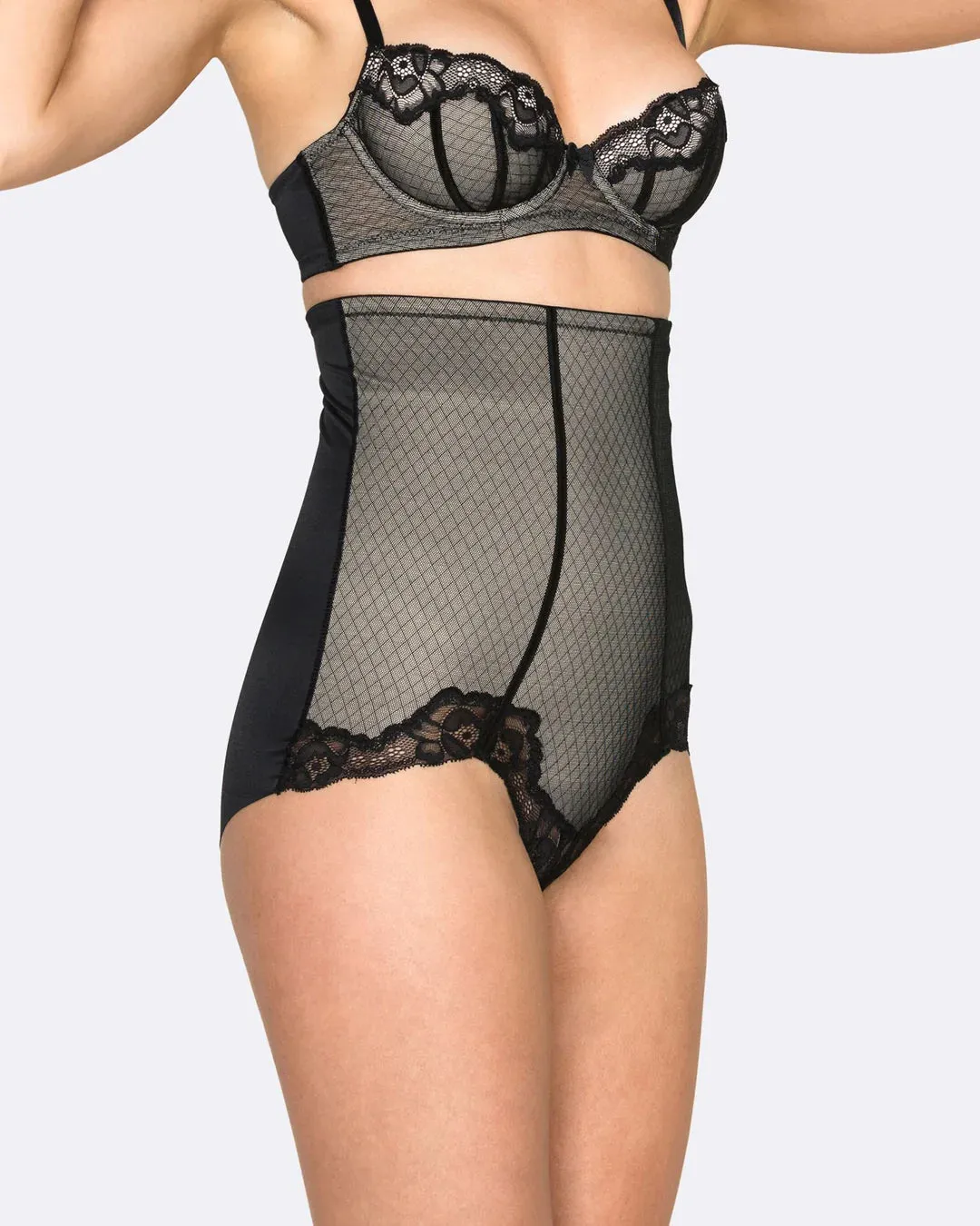 Firm Control High Waist Lace Brief