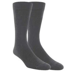 Florsheim 2-Pack Non-Binding Socks Plain Gray (Men's)