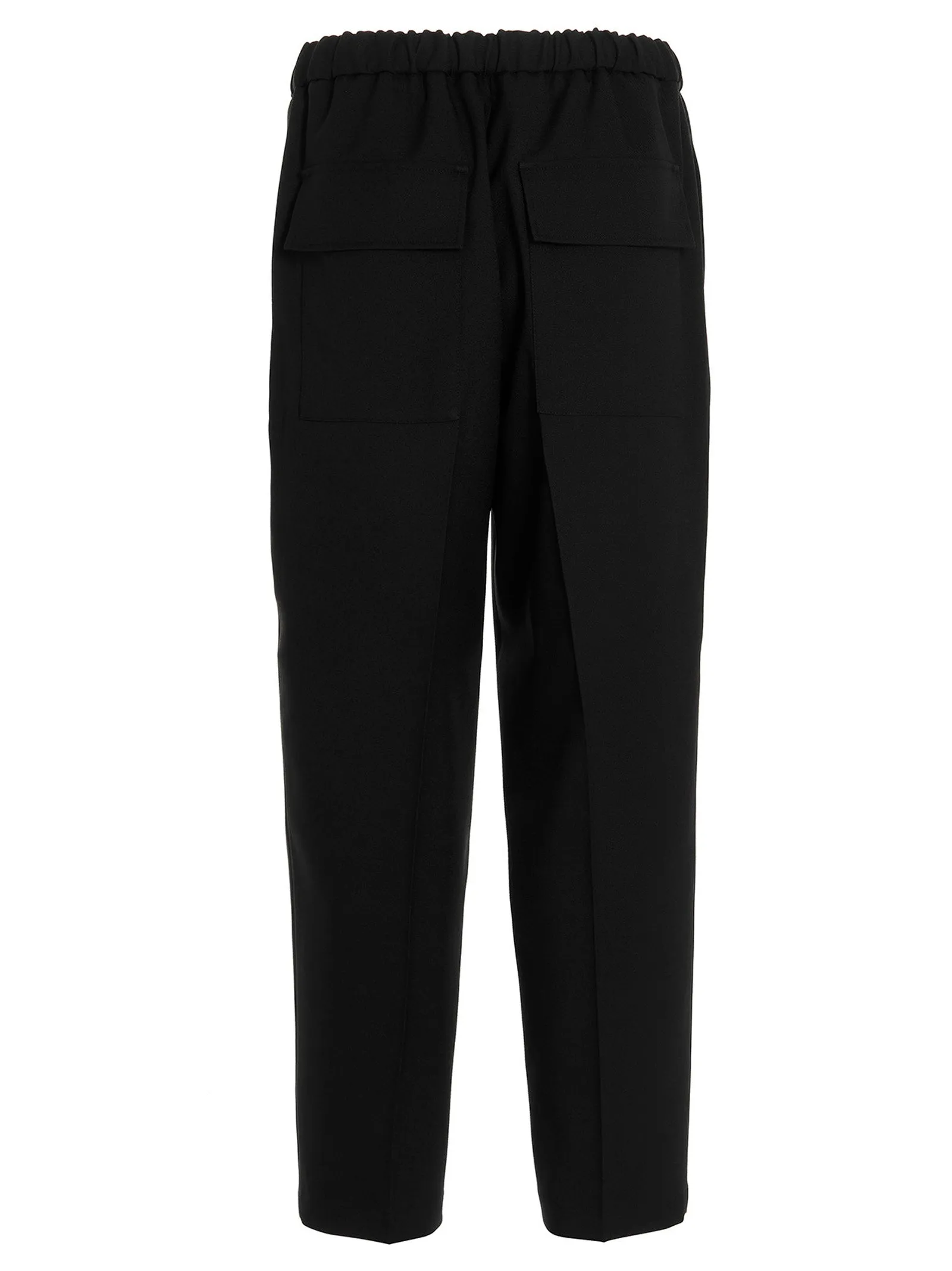 Gabardine Trousers Pants Black